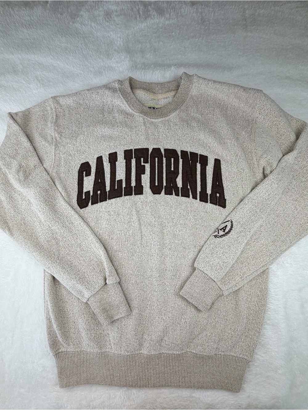 California Graphic Crewneck Sweater - Neutral Beige